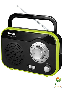 Портативний радіоприймач SENCOR SRD 210 Чорний/Зелений2
