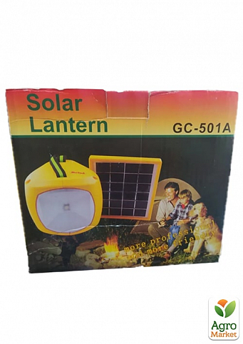 Ліхтар Solar Lantern GC-501A з акумулятором 4500 mAH Сонячна Панель USB output - фото 3