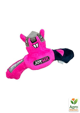 Джойсер мягкая игрушка для собак Мини белка с пищалкой розово-синяя 19 см (6006220)