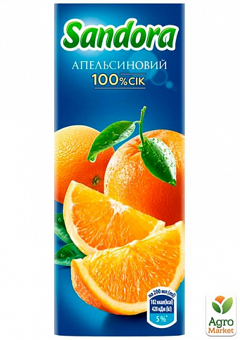 Сік апельсиновий ТМ "Sandora" 0,2 л упаковка 18 шт - фото 2
