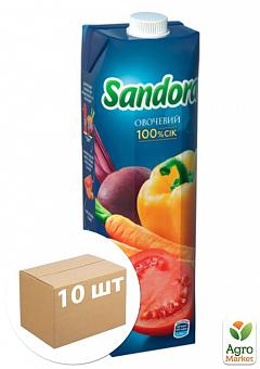 Сок овощной ТМ "Sandora" 0,95л упаковка 10шт1