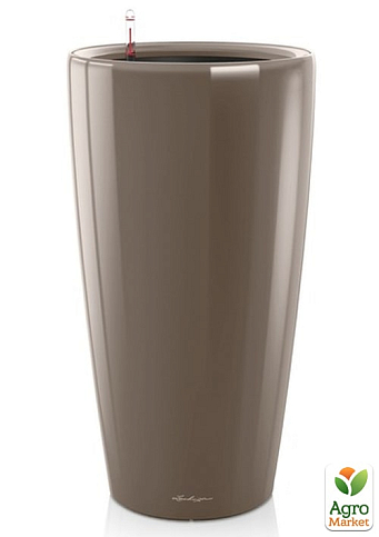 Умный вазон с автополивом Lechuzа Rondo Premium 32, серо-коричневый (15784)