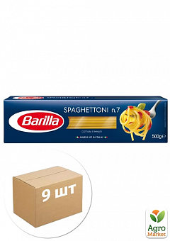Макарони ТМ "Barilla" №7 Spaghettoni 500г упаковка 9 шт2