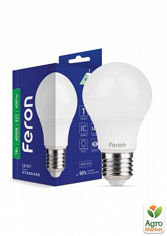 Светодиодная лампа Feron LB-907 7W E27 4000K (01796)