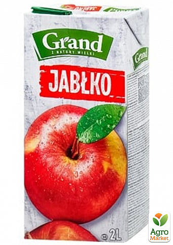 Фруктовый напиток Яблочный ТМ "Grand" 2л упаковка 6 шт - фото 2