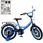 Велосипед детский PROF1 18д. Original boy,SKD45,фонарь,звонок,зеркало,доп.кол.,голубовато-черный (Y1844)