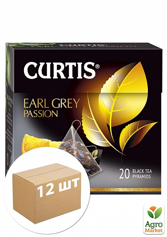 Чай Ерл Грей (пачка) ТМ "Сurtis" 20 пакетиков по 1.8г. упаковка 12шт