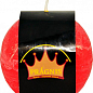 Свічка "Рустик" куля (діаметр 6,5 см) червона