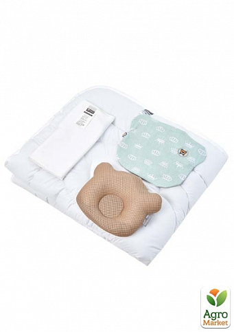 Набор для младенцев: одеяло, наматрасник и подушка ТM PAPAELLA одеяло 100х135см, наматрасник 60х120 см 8-32984 - фото 2