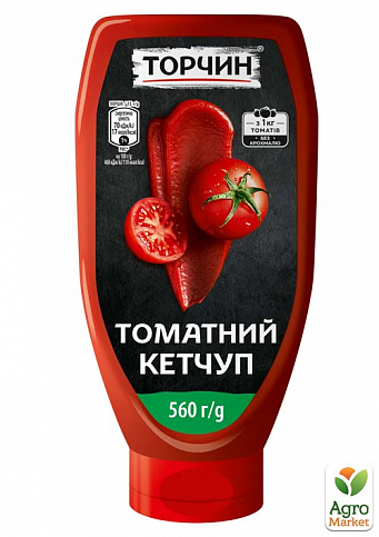 Кетчуп томатный (ПЭТ) ТМ "Торчин" 560г упаковка 10 шт - фото 2
