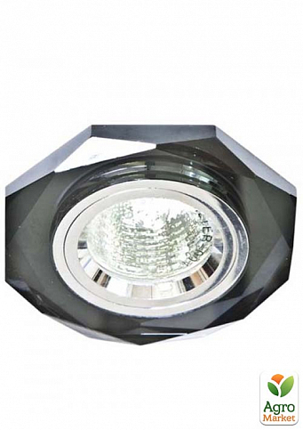 Встраиваемый светильник Feron 8020-2 серый серебро (20107)