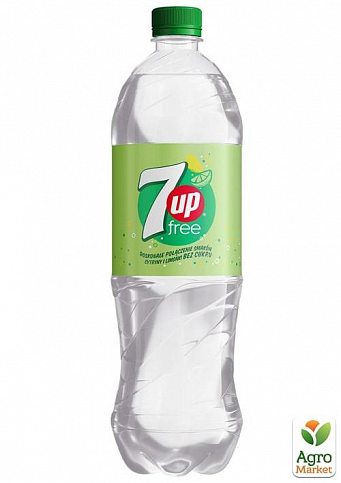 Вода газированная без сахара ТМ "7UP" 1л упаковка 15 шт - фото 2