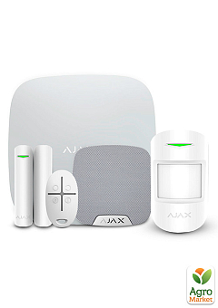 Комплект бездротової сигналізації Ajax StarterKit + HomeSiren white1