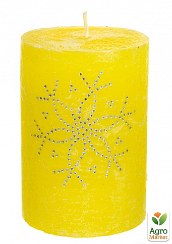 Свеча Цилиндрическая 10*7 Желтый (065-110)