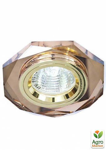 Встраиваемый светильник Feron 8020-2 коричневый золото (20106)