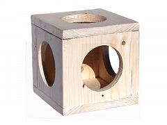 Лори   Куб подвесной для шиншилл, морских свинок, 16х16 см (2089920)1