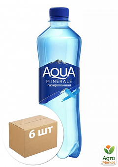 Вода газована ТМ "Aqua Minerale" 0,5л упаковка 6шт1