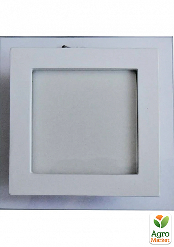 LED панель Lemanso  9W 360LM 4500K 85-265V квадрат / LM1034 + стекло Монтана (332909)