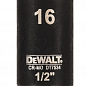 Головка торцевая ударная "IMPACT" DeWALT, короткая, 1/2" х 16 мм, шестигранная DT7534 ТМ DeWALT