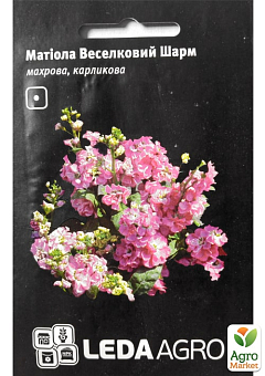 Матіола махрова "Веселковий Шарм" ТМ "Leda Agro" 0,1г1