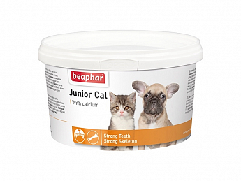 Beaphar Junior Cal Мінеральна добавка для цуценят і кошенят 200 г (1032180)
