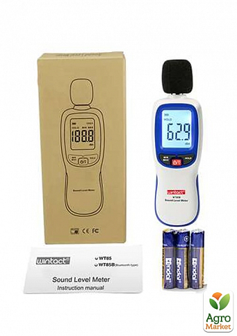 Измеритель уровня шума (шумомер), Bluetooth  WINTACT WT85B - фото 5