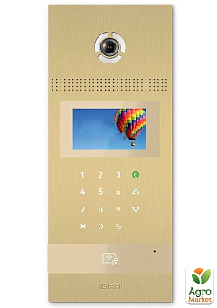 Вызывная IP-видеопанель BAS-IP AA-12HFBA gold многоабонентская, гибридная с дополнительной аналоговой камерой2