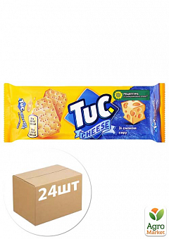 Крекер зі смаком Сиру ТМ "Tuc" 100г упаковка 24шт1