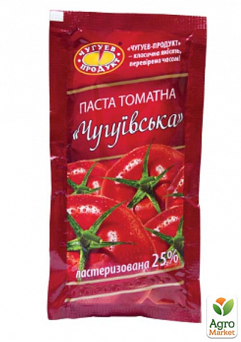 Томатна паста 25% (дой пак) "Чугуїв" 140гр упаковка 60шт - фото 2