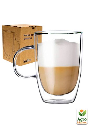 Чашка с двойной стенкой 400мл Солито (201-13)