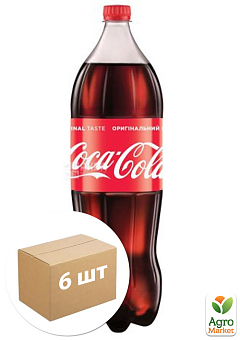 Вода газована ТМ "Coca-Cola" 1.75л упаковка 6 шт2