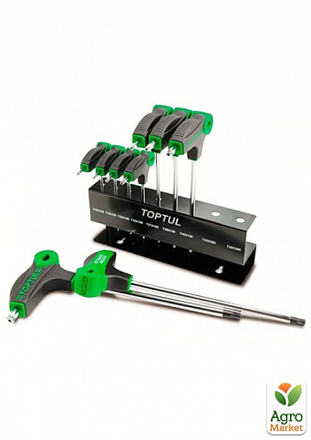 Набор ключей TORX с ручкой L-обр. T10-T50 9ед. TOPTUL GAAX0901