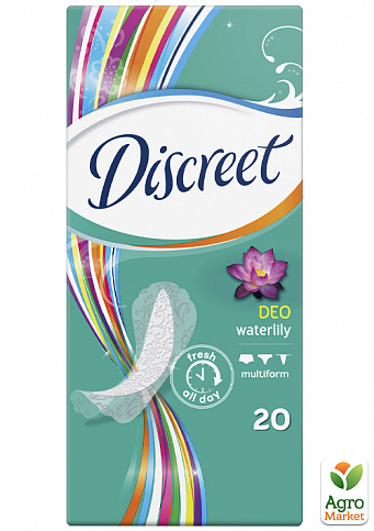 DISCREET Щоденні гігієнічні прокладки Deo Water Lily Single 20шт