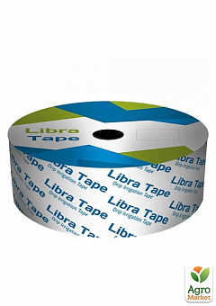 Капельная лента шаг 20см (щелевая) ТМ "LibraTape" 8 mil (0.2 мм), 1000 м.1