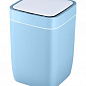 Сенсорное мусорное ведро JAH 8 л квадратное, голубое 6603