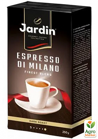 Кава еспресо di milano мелена ТМ "Jardin" 250г упаковка 20 шт - фото 2