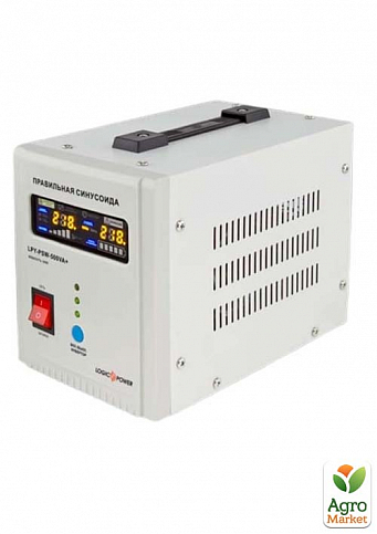 ИБП LogicPower с правильной синусоидой 12V -220V  LPY-PSW-800VA+(560Вт) 5A/15A (4153)