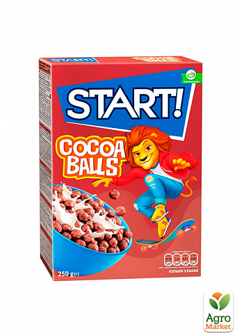 Кульки з какао ТМ "Start" 250г упаковка 12шт - фото 2