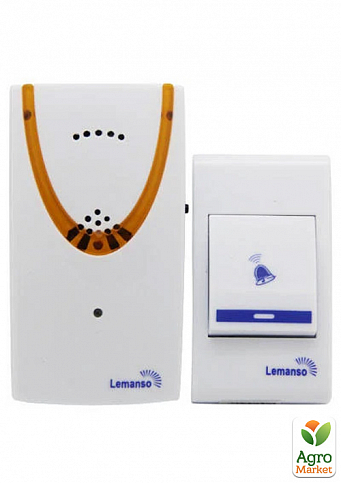Дзвінок Lemanso 12V LDB41 білий з оранжевим (LDB13) (698322)