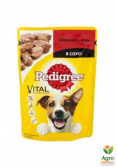 Корм для собак Vital Protection (з яловичиною та ягням у соусі) ТМ "Pedigree" 100г1