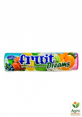 Жувальне драже "Fruit Dreams" зі смаком фруктів 27г