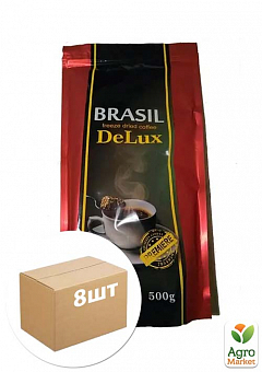 Кофе Brasil DELUX (сливки) д/п ТМ "Premiere" 500г упаковка 8шт1