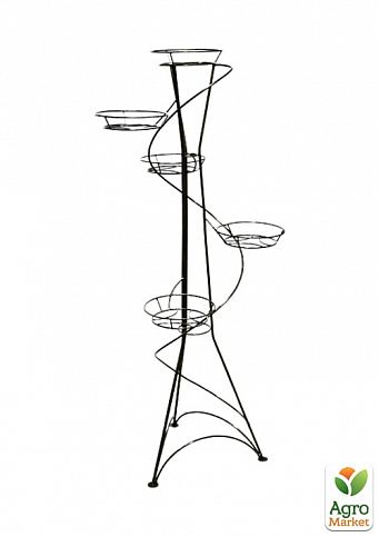 Подставка "Башня-спираль" на 5 вазонов, высота 135см