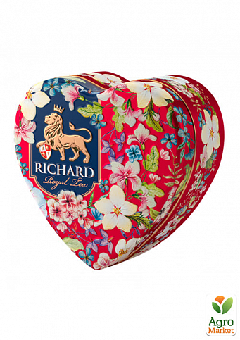 Чай Роял Королівське Серце залізна банка ТМ "Richard" 30г упаковка 6шт - фото 2