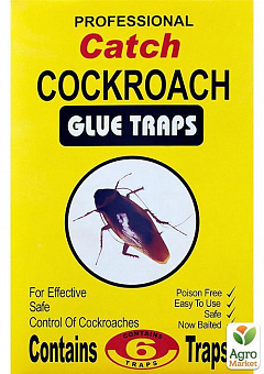 Клеевая ловушка от тараканов "Glue Traps" 6шт1