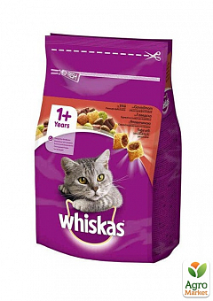 Корм для взрослых кошек (с говядиной) ТМ "Whiskas" 300г1