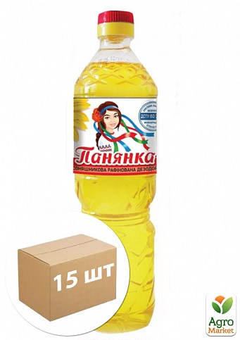Олія соняшникова (рафінована) ТМ "Панянка" 780мл упаковка 15шт