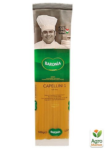 Макаронні вироби Capellini TM "Baronia" 500 г упаковка 24 шт - фото 2