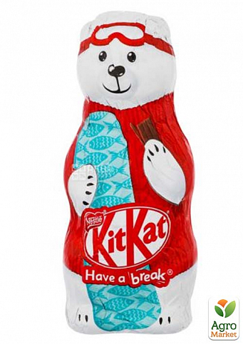 Новорічний подарунок Kit-kat (Білий ведмідь) ТМ "Nestle" 85г упаковка 12 шт - фото 2