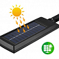 Уличный фонарь c солнечной панелью Split Solar Wall Lamp  SL-144 COB  с датчиком движения и пультом Черный